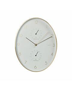 Quartz Vægur aluminium 34,5 x 27,1cm