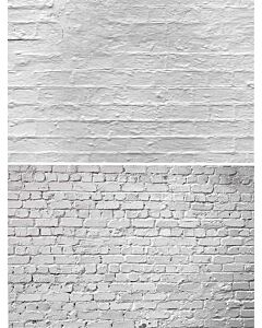 Brick White -dobbeltsidet 87x57cm