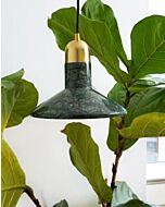 Lumega Green Marble Wide Ø22cm